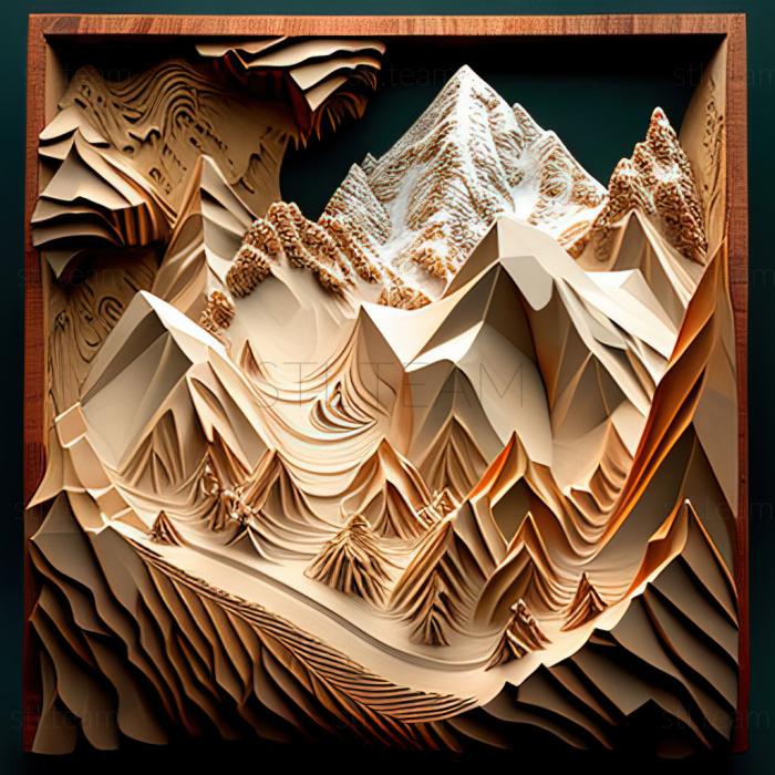3D model Himalayas (STL)